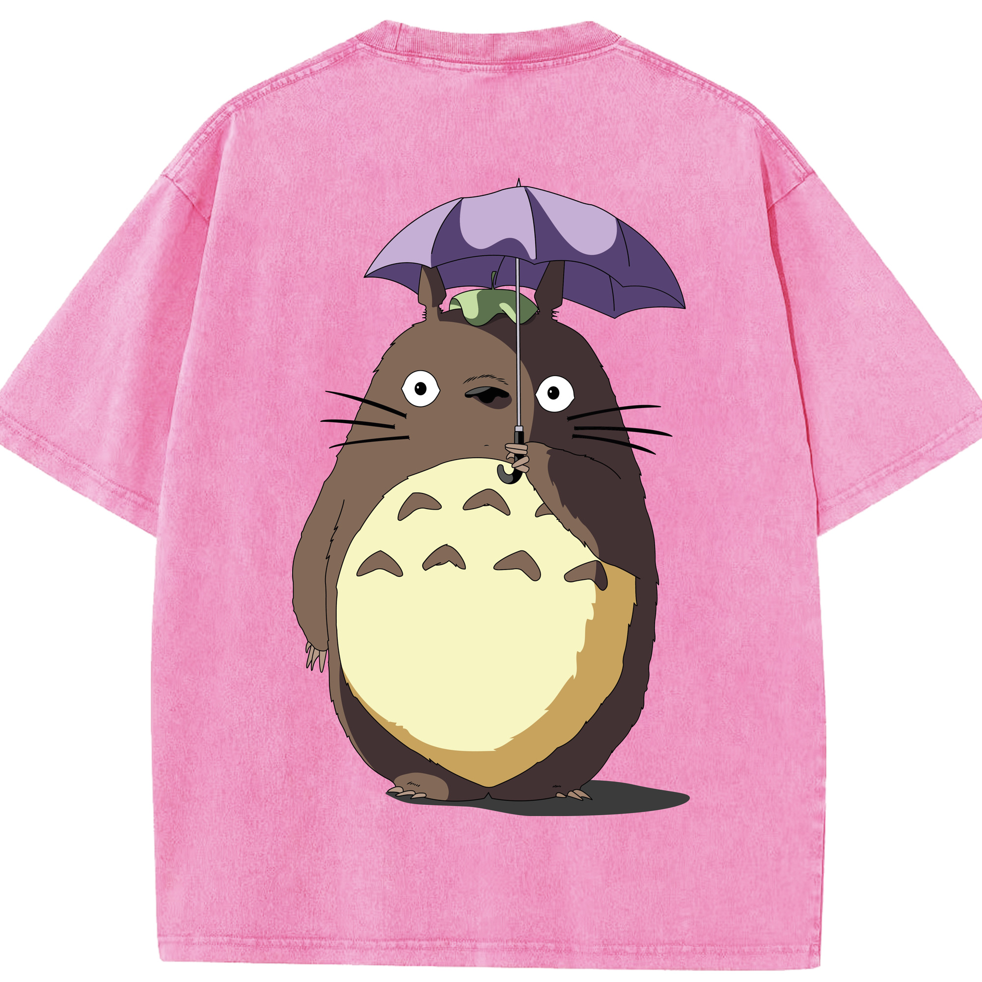 （画像用） となりのトトロ 草壁メイ 草壁サツキ My Neighbor Totoro Satsuki Kusakabe Mei Kusakabe 綿100% ヴィンテージ風 半袖Tシャツ（背面プリント）
